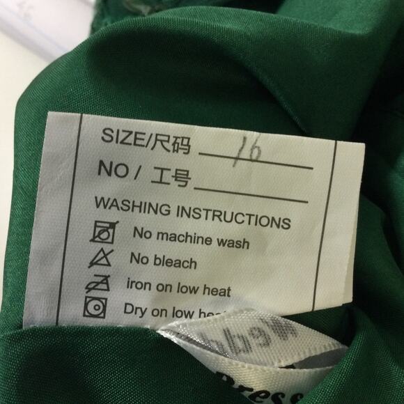 MOTHER OF BRIDE 16 2X plus green sequin ruffle formal party knee dress NEW B149 - Picture 6 of 6